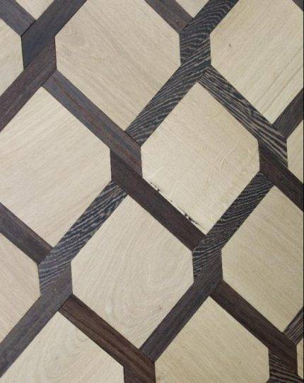 Mansion Weave Square Edge Solid Oak Rustic with Wenge Wood