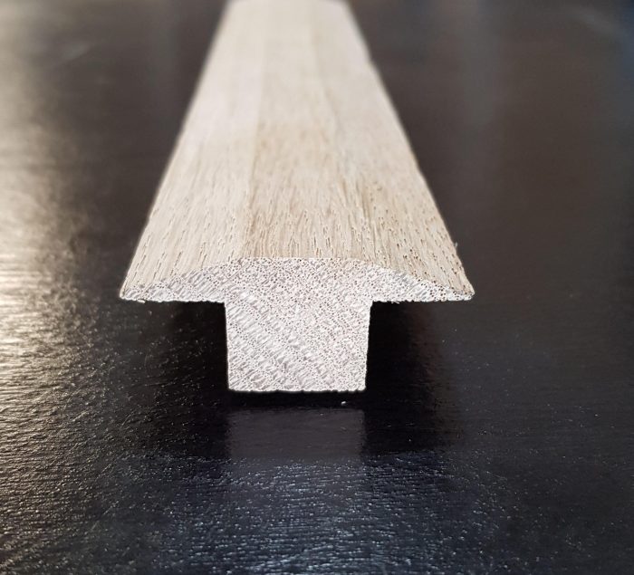 Solid Oak T Bar threshold , Unfinished Solid Oak T Bar Threshold 1m long